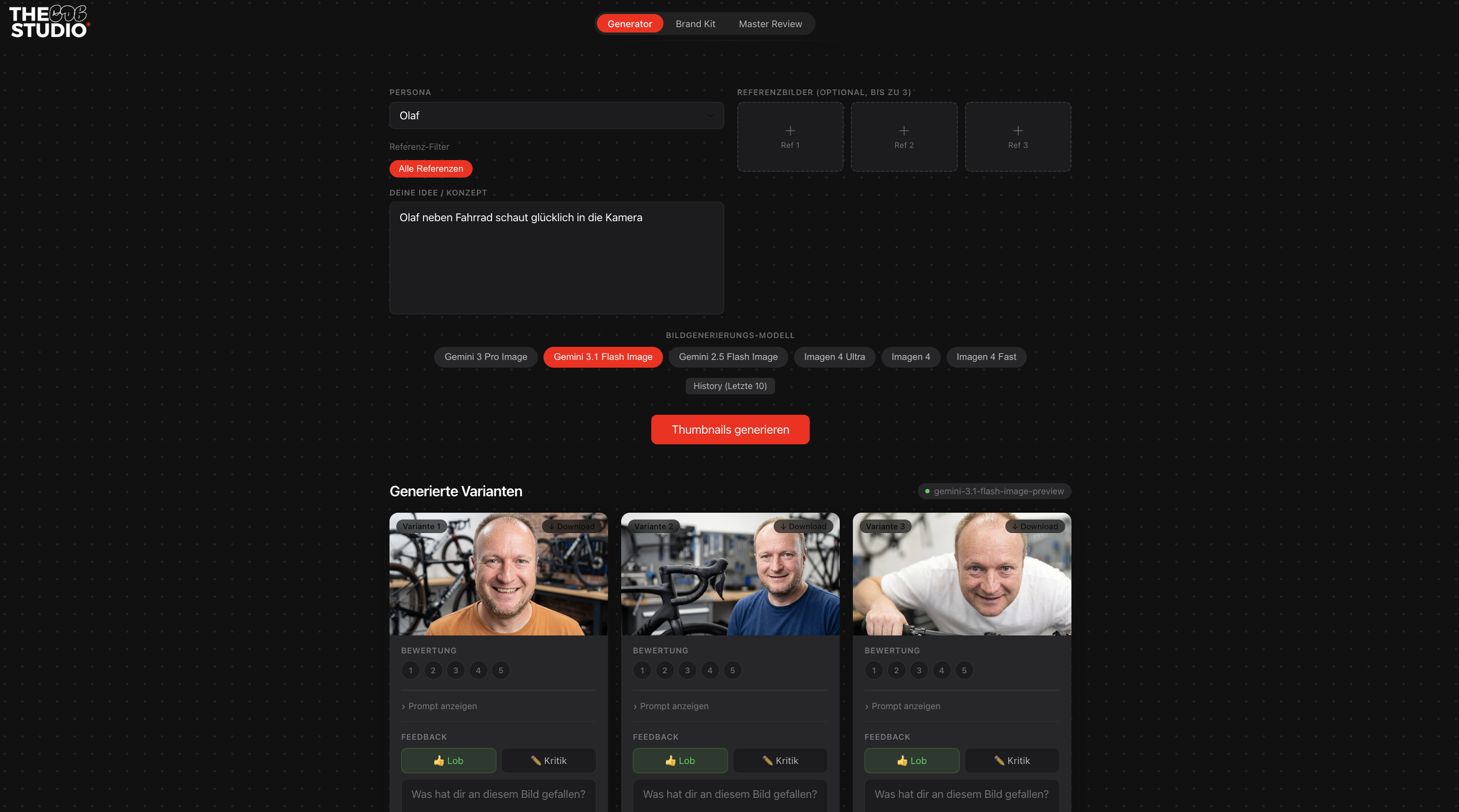 Eigenes KI-Tool: Thumbnail-Generator